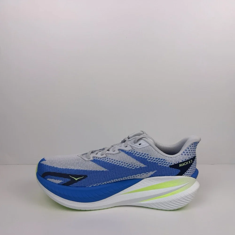 Hoka Mach X 3 Men's Running Shoes Size 10D White/Blue 1168720 CRYV Sample
